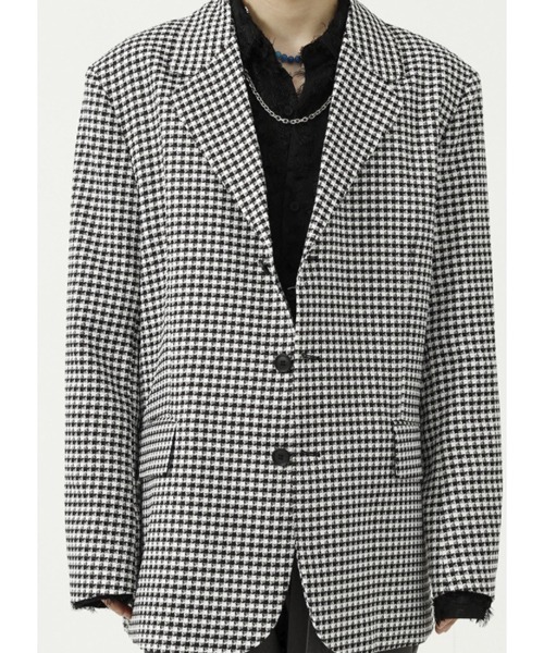 WESTBOY(ウエストボーイ)の「【WB ORIGINALS】Checked Pattern 3 Button Tailored Jacket WO21W2OT18(テーラードジャケット・メンズ・ブラック/ブラウン・M/XL)」の2枚目の写真
