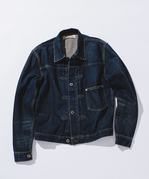 REMI RELIEF(レミレリーフ)の「REMI RELIEF × BEAMS PLUS / 別注 Denim Jacket(ブルゾン・メンズ・インディゴブルー・SMALL/MEDIUM/LARGE/X-LARGE)」の4枚目の写真