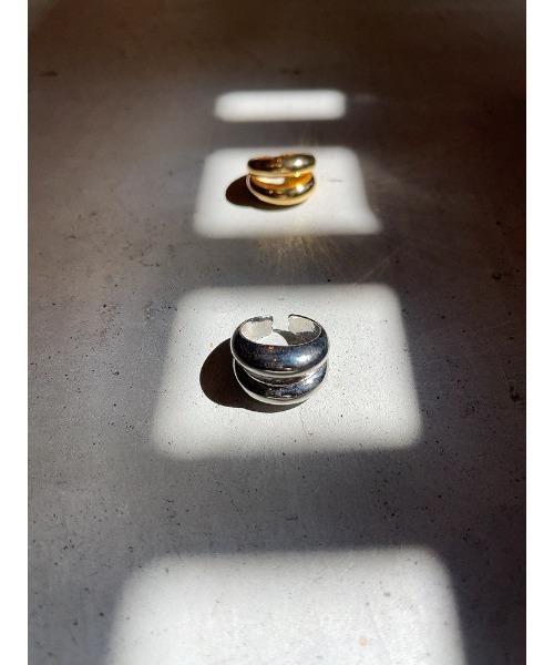 mou（モウ）の「【Na.moda】Plump 2stations ring（リング・レディース・シルバー系その他/ゴールド/シルバー・FREE）」の5枚目の写真