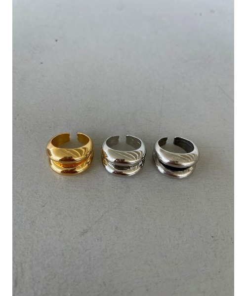 mou（モウ）の「【Na.moda】Plump 2stations ring（リング・レディース・シルバー系その他/ゴールド/シルバー・FREE）」の7枚目の写真