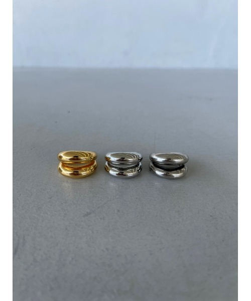 mou（モウ）の「【Na.moda】Plump 2stations ring（リング・レディース・シルバー系その他/ゴールド/シルバー・FREE）」の8枚目の写真