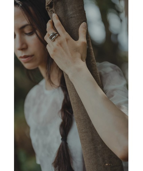 mou（モウ）の「【Na.moda】Plump 2stations ring（リング・レディース・シルバー系その他/ゴールド/シルバー・FREE）」の15枚目の写真