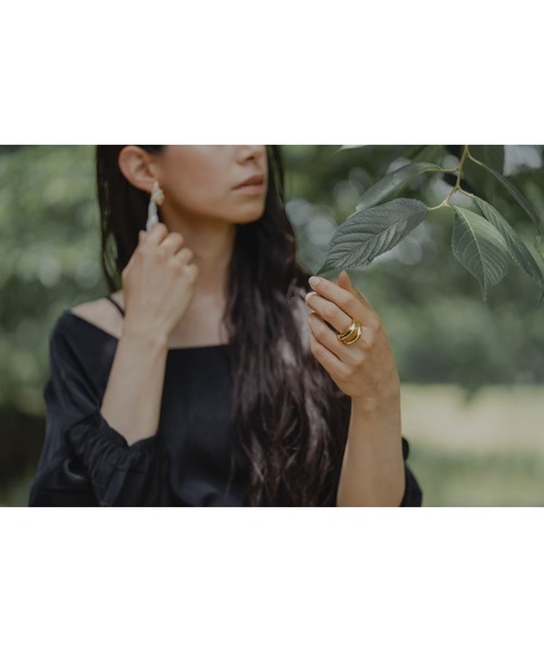 mou（モウ）の「【Na.moda】Plump 2stations ring（リング・レディース・シルバー系その他/ゴールド/シルバー・FREE）」の18枚目の写真