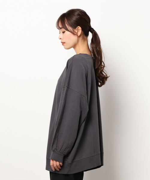 Rydia（リディア）の「2WAYカーディガン（Tシャツ/カットソー・レディース・チャコールグレー/ライトカーキ/アイボリー・M）」の8枚目の写真