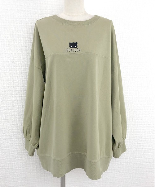 Rydia（リディア）の「2WAYカーディガン（Tシャツ/カットソー・レディース・チャコールグレー/ライトカーキ/アイボリー・M）」の3枚目の写真
