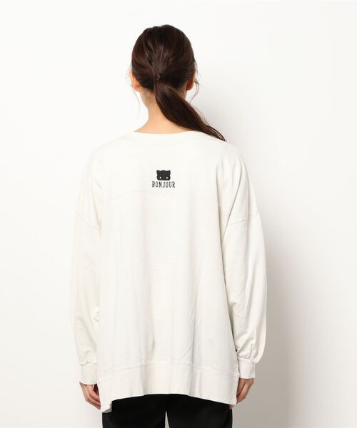 Rydia（リディア）の「2WAYカーディガン（Tシャツ/カットソー・レディース・チャコールグレー/ライトカーキ/アイボリー・M）」の2枚目の写真