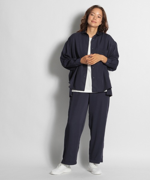 NUMERALS（ヌメラルズ）の「[NUMERALS]Wイージーパンツ（スラックス・レディース・ネイビー/その他1・MEDIUM/LARGE）」の3枚目の写真