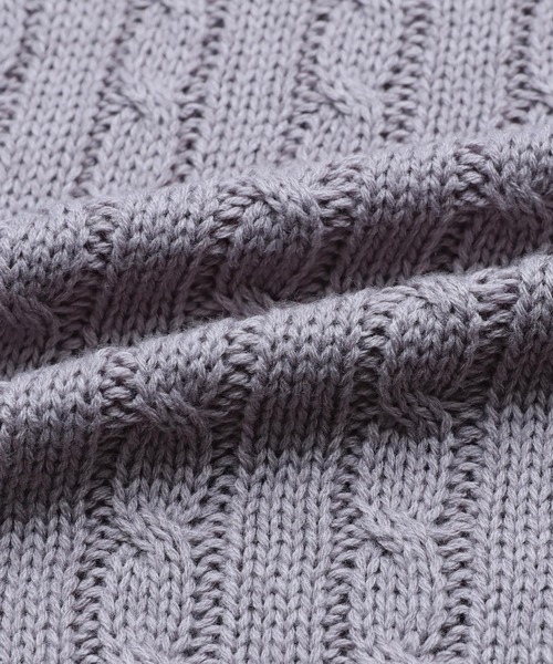 reca（レカ）の「ケーブル編みニットロングワンピース（ワンピース・レディース・チャコールグレー/ラベンダー/グレイッシュベージュ・FREE）」の14枚目の写真