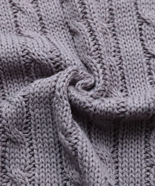 reca（レカ）の「ケーブル編みニットロングワンピース（ワンピース・レディース・チャコールグレー/ラベンダー/グレイッシュベージュ・FREE）」の15枚目の写真