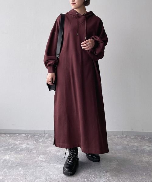 PAGEBOY（ページボーイ）の「ボリュームスリーブパーカーワンピース（ワンピース・レディース・ブラック/ブラウン系その他/グリーン系その他・FREE）」の19枚目の写真