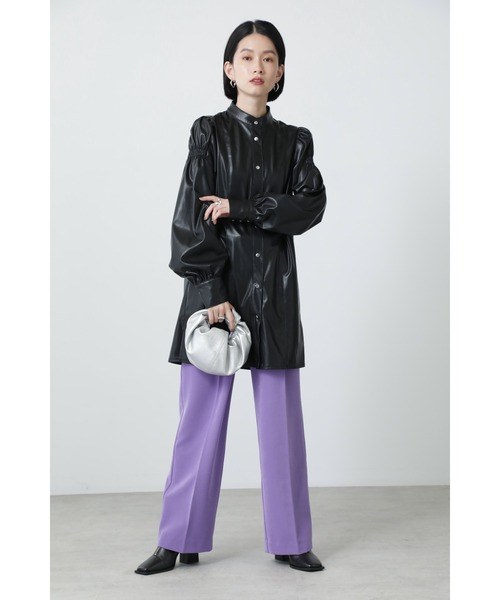 ROSE BUD（ローズバッド）の「ストレートパンツ（その他パンツ・レディース・パープル/ブラック/グリーン/レッド・SMALL/MEDIUM）」の5枚目の写真