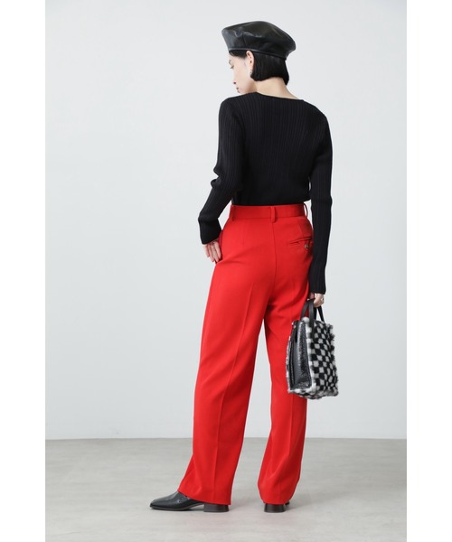 ROSE BUD（ローズバッド）の「ストレートパンツ（その他パンツ・レディース・パープル/ブラック/グリーン/レッド・SMALL/MEDIUM）」の15枚目の写真