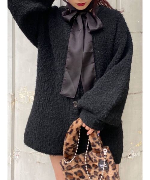 jouetie（ジュエティ）の「BIGリボンタイブラウス（シャツ/ブラウス・レディース・ピンク/イエロー/ブルー/アイボリー/ブラック・MEDIUM）」の19枚目の写真