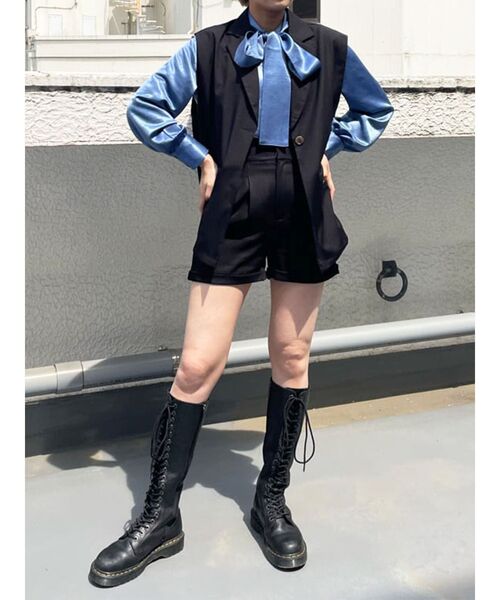 jouetie（ジュエティ）の「BIGリボンタイブラウス（シャツ/ブラウス・レディース・ピンク/イエロー/ブルー/アイボリー/ブラック・MEDIUM）」の20枚目の写真