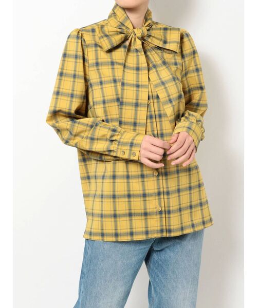 jouetie（ジュエティ）の「BIGリボンタイブラウス（シャツ/ブラウス・レディース・ピンク/イエロー/ブルー/アイボリー/ブラック・MEDIUM）」の22枚目の写真