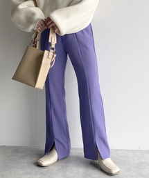 w closet | セミフレアスリットパンツ(スラックス)