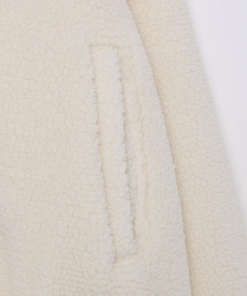 GLOBAL WORK（グローバルワーク）の「キッズ/洗えるボアZIPブルゾン/227873（ブルゾン・キッズ・ダークブラウン/オフホワイト/ライトパープル・100cm/120cm/130cm/140cm/150cm/160cm/110cm）」の9枚目の写真