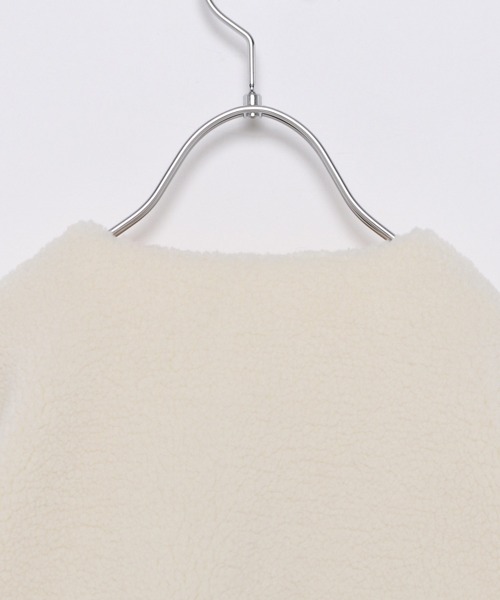 GLOBAL WORK（グローバルワーク）の「キッズ/洗えるボアZIPブルゾン/227873（ブルゾン・キッズ・ダークブラウン/オフホワイト/ライトパープル・100cm/120cm/130cm/140cm/150cm/160cm/110cm）」の11枚目の写真