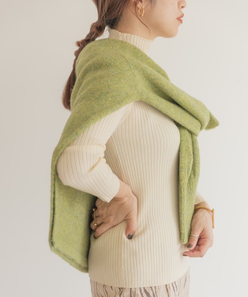 ITEMS URBANRESEARCH（アイテムズ アーバンリサーチ）の「ウォッシャブルハイネックリブニット（ニット/セーター・レディース・グレー系その他/ブラック/モカ/オフホワイト/ダークブラウン・FREE）」の2枚目の写真