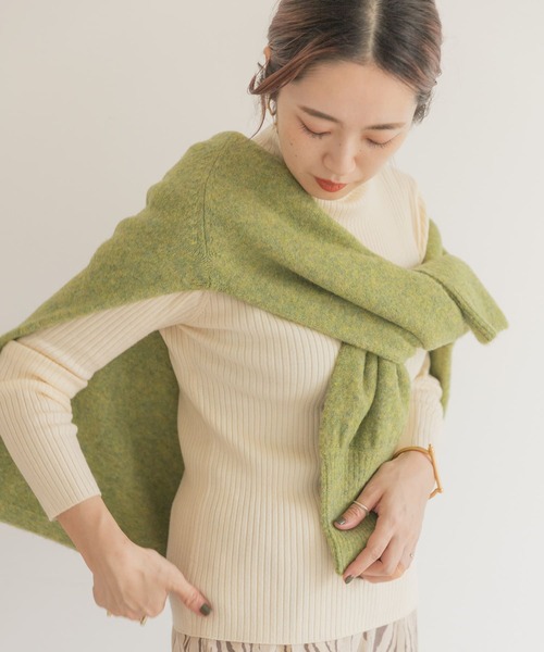 ITEMS URBANRESEARCH（アイテムズ アーバンリサーチ）の「ウォッシャブルハイネックリブニット（ニット/セーター・レディース・グレー系その他/ブラック/モカ/オフホワイト/ダークブラウン・FREE）」の7枚目の写真