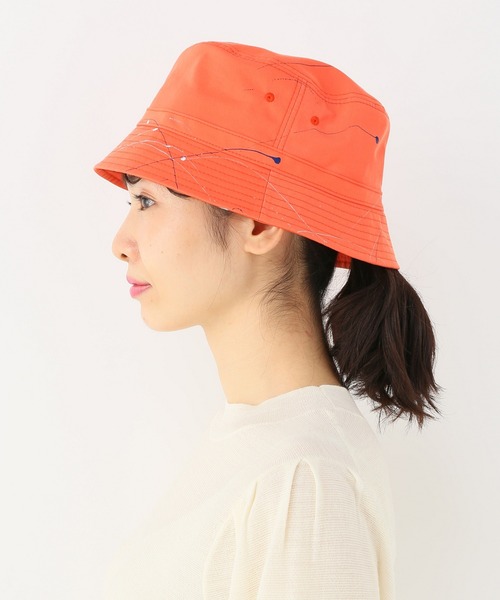 Name.(ネーム)の「【Name. / ネーム】SPLATTER PAINTED BUCKET HAT(ハット・レディース・オレンジ・FREE)」の11枚目の写真