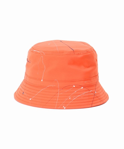 Name.(ネーム)の「【Name. / ネーム】SPLATTER PAINTED BUCKET HAT(ハット・レディース・オレンジ・FREE)」の2枚目の写真