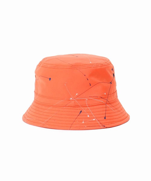 Name.(ネーム)の「【Name. / ネーム】SPLATTER PAINTED BUCKET HAT(ハット・レディース・オレンジ・FREE)」の4枚目の写真