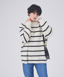 Rouge vif Anna | 片畦BDオーバーニットプルオーバー(ニット/セーター)