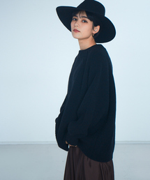 Rouge vif Anna | 片畦BDオーバーニットプルオーバー(ニット/セーター)