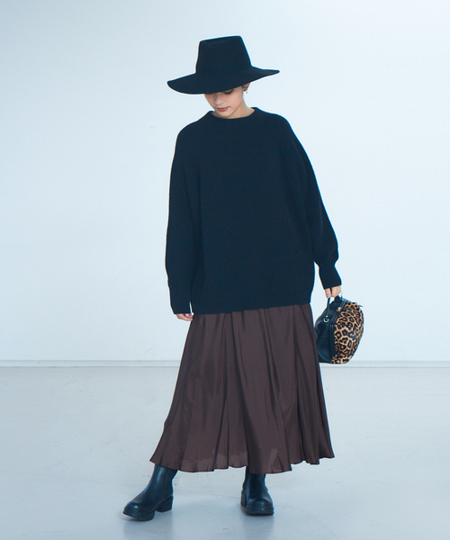 片畦BDオーバーニットプルオーバー