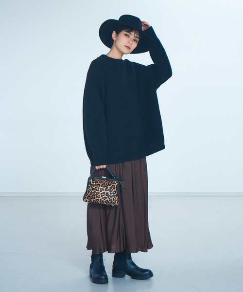 片畦BDオーバーニットプルオーバー