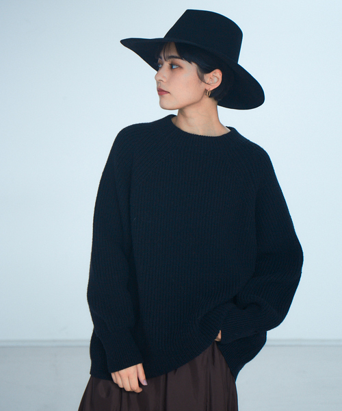 片畦BDオーバーニットプルオーバー