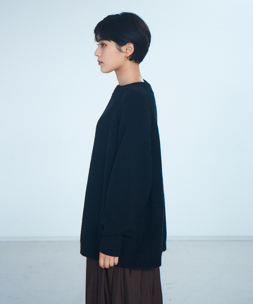 片畦BDオーバーニットプルオーバー