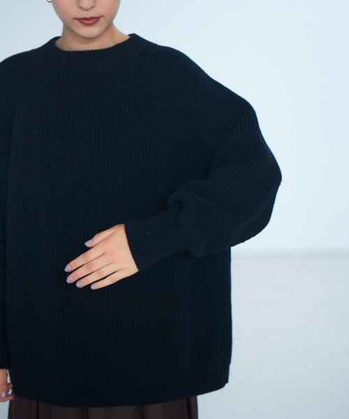 片畦BDオーバーニットプルオーバー