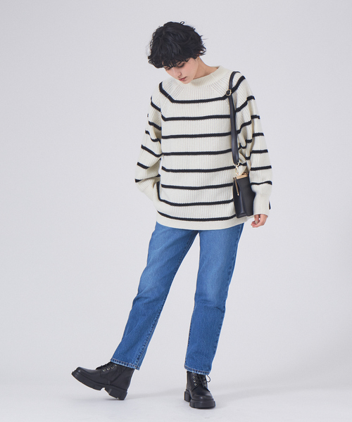 片畦BDオーバーニットプルオーバー