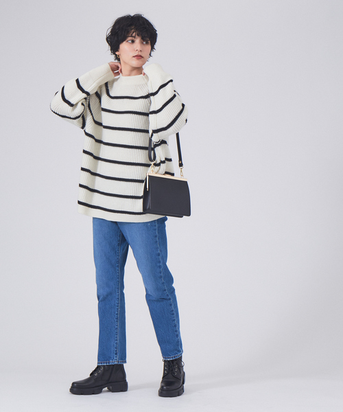 片畦BDオーバーニットプルオーバー