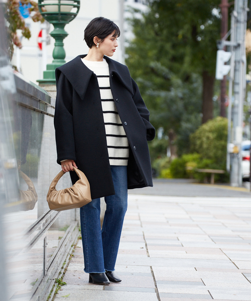 Rouge vif Anna（ルージュヴィフアンナ）の「片畦BDオーバーニットプルオーバー（ニット/セーター・レディース・ホワイト系その他/ピンク/ブラック・フリー）」の8枚目の写真