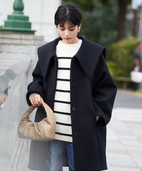 Rouge vif Anna（ルージュヴィフアンナ）の「片畦BDオーバーニットプルオーバー（ニット/セーター・レディース・ホワイト系その他/ピンク/ブラック・フリー）」の20枚目の写真