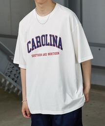 Anchor Smith | オーバーサイズ カレッジデザイン半袖Tシャツ(Tシャツ/カットソー)