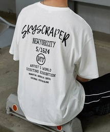 オーバーサイズ カレッジデザイン半袖Tシャツ