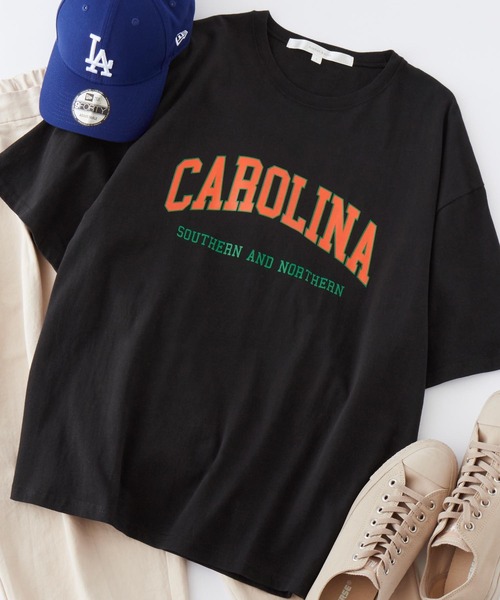 Anchor Smith（アンカー スミス）の「オーバーサイズ カレッジデザイン半袖Tシャツ（Tシャツ/カットソー・レディース・ブラック系1/ベージュ系2/グリーン系3/ベージュ系その他/ホワイト系その他/ブラック系2/ベージュ系3/ネイビー系1/ブルー系その他/ホワイト系2/ブラック系3/グリーン系1/ネイビー系2/ホワイト系3/ベージュ系1/グリーン系2/ブルー系1/ホワイト系1/ホワイト系4/ブラック系4/ブラック系5/ホワイト系5/ホワイト系6/スミクロ/ダークネイビー/ホワイト系7/ブラック系7/ブラック系8・L/M）」の10枚目の写真