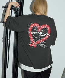 オーバーサイズ カレッジデザイン半袖Tシャツ