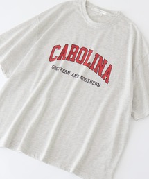 オーバーサイズ カレッジデザイン半袖Tシャツ