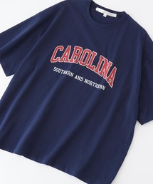 オーバーサイズ カレッジデザイン半袖Tシャツ