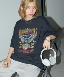 Anchor Smith（アンカー スミス）の「オーバーサイズ カレッジデザイン半袖Tシャツ（Tシャツ/カットソー）」