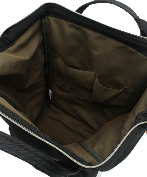 anello（アネロ）の「【anello】ポリキャンバスリュック 大 （バックパック/リュック・レディース・ブラック/オリーブ/ネイビー/ホワイト・ONE SIZE）」の14枚目の写真