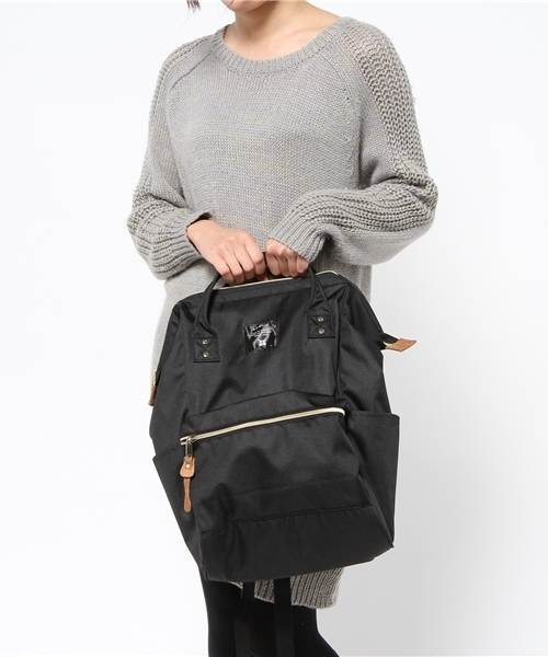 anello（アネロ）の「【anello】ポリキャンバスリュック 大 （バックパック/リュック・レディース・ブラック/オリーブ/ネイビー/ホワイト・ONE SIZE）」の16枚目の写真