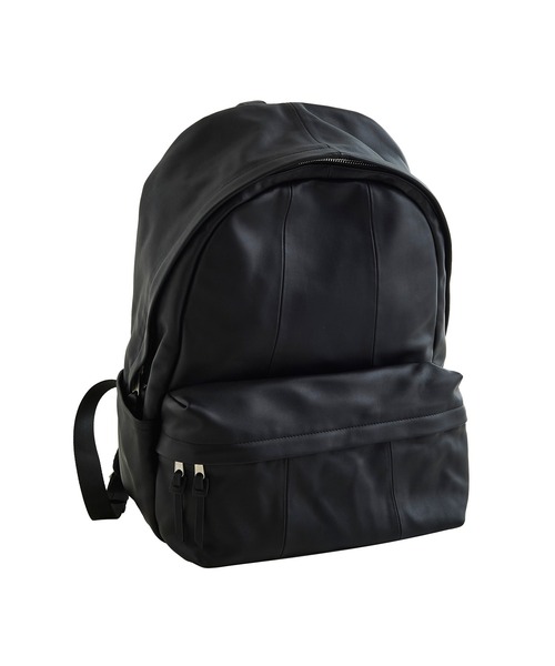 NO ID.（ノーアイディ）の「カウレザーバッグパック（バックパック/リュック・メンズ・ブラック・ONE SIZE）」の2枚目の写真