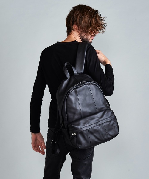 NO ID.（ノーアイディ）の「カウレザーバッグパック（バックパック/リュック・メンズ・ブラック・ONE SIZE）」の10枚目の写真