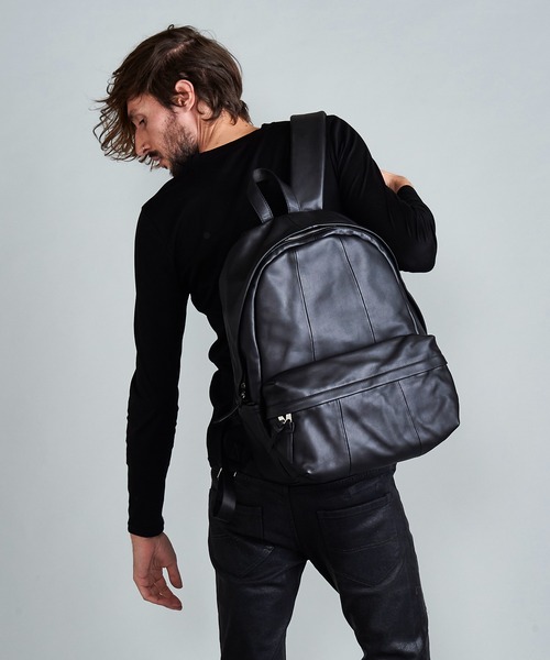 NO ID.（ノーアイディ）の「カウレザーバッグパック（バックパック/リュック・メンズ・ブラック・ONE SIZE）」の12枚目の写真